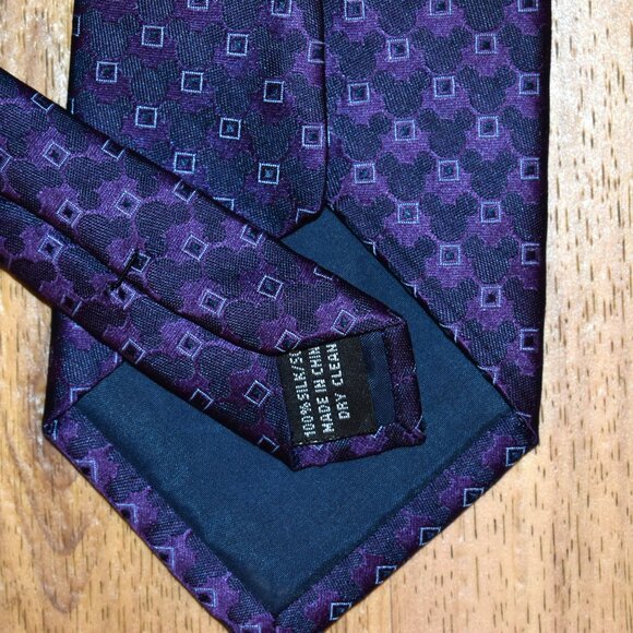 Disney Parks Purple Mickey Mouse Silk Tie - Picture 7 of 7